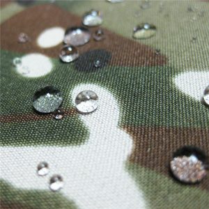 teflon 100% poliészter szőtt vízálló szabadtéri katonai álcázó eső kabát szövet